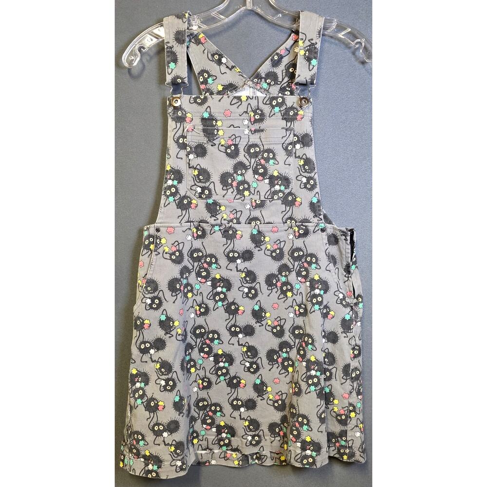 Hot Topic Studio Ghibli Spirited Away Soot Sprites skirtall overall dress Medium